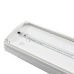 Binnenzijde van het Prague armatuur met LED-strip en accu