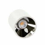 Rome opbouwspot in wit met glanzende reflector