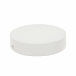 Witte Paris plafondlamp schuin van voren met zicht op de rand