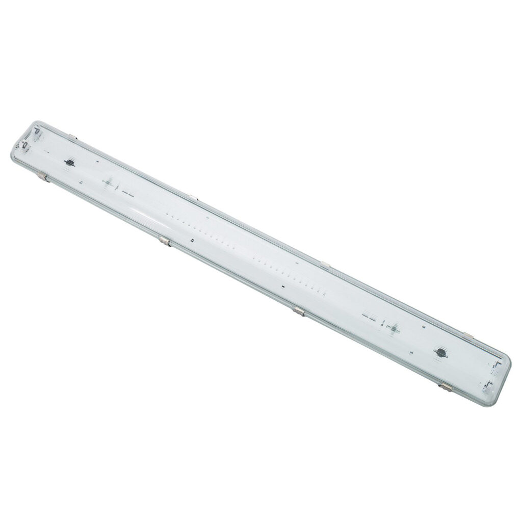London armatuur in de dubbele uitvoering voor twee LED T8-buizen