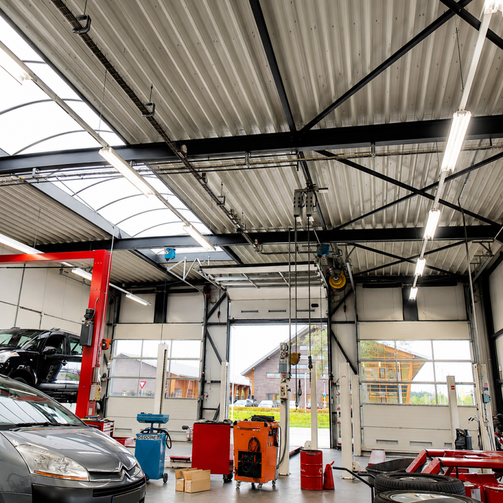 Madrid led-buizen in een werkplaats